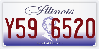 IL license plate Y596520