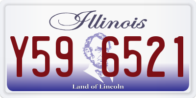 IL license plate Y596521