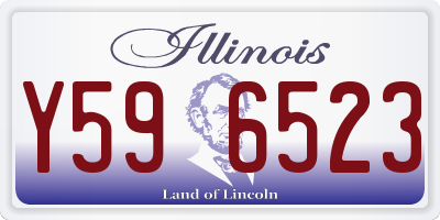 IL license plate Y596523