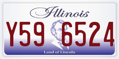 IL license plate Y596524
