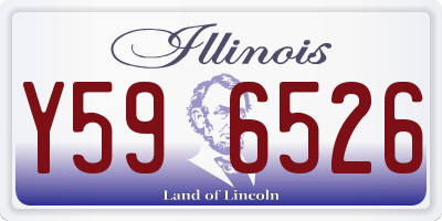 IL license plate Y596526