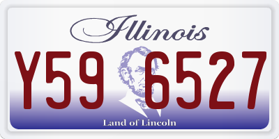 IL license plate Y596527