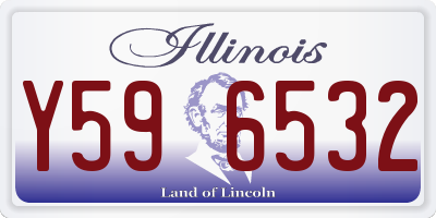 IL license plate Y596532