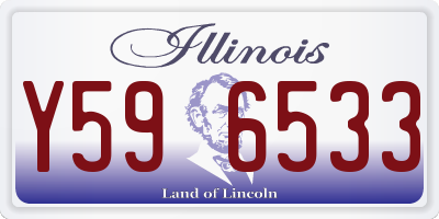 IL license plate Y596533