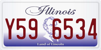 IL license plate Y596534
