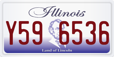 IL license plate Y596536