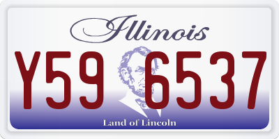 IL license plate Y596537