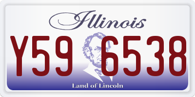 IL license plate Y596538