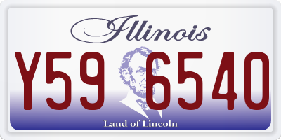 IL license plate Y596540
