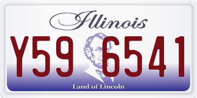 IL license plate Y596541