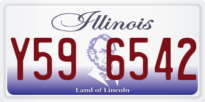 IL license plate Y596542