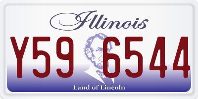 IL license plate Y596544