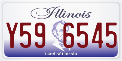 IL license plate Y596545