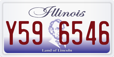 IL license plate Y596546