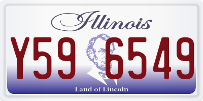 IL license plate Y596549