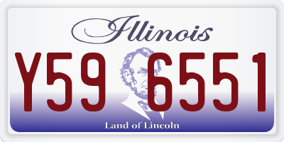 IL license plate Y596551