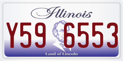 IL license plate Y596553