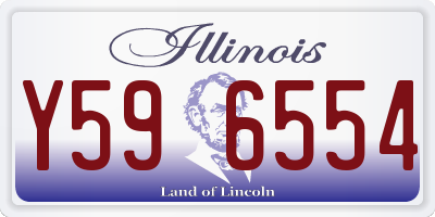IL license plate Y596554
