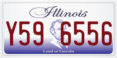 IL license plate Y596556