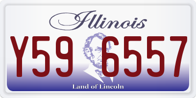 IL license plate Y596557