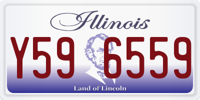 IL license plate Y596559