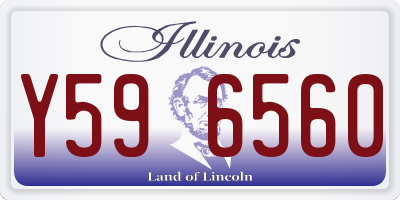 IL license plate Y596560