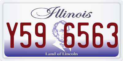 IL license plate Y596563