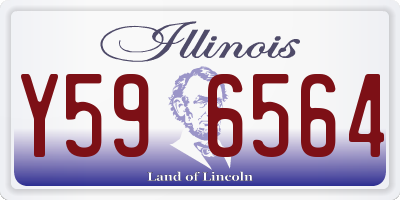 IL license plate Y596564