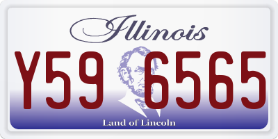 IL license plate Y596565