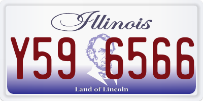 IL license plate Y596566
