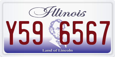 IL license plate Y596567