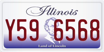 IL license plate Y596568