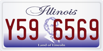 IL license plate Y596569