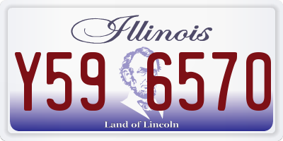 IL license plate Y596570