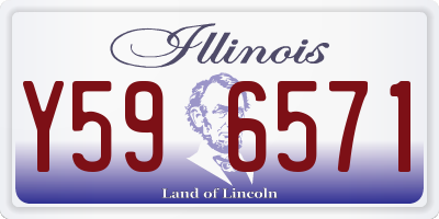 IL license plate Y596571
