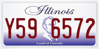 IL license plate Y596572