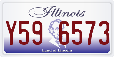 IL license plate Y596573