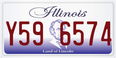 IL license plate Y596574