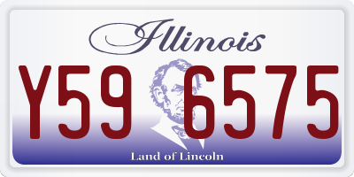 IL license plate Y596575