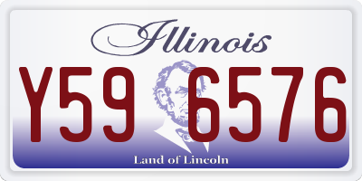 IL license plate Y596576