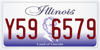 IL license plate Y596579
