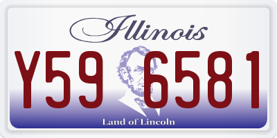 IL license plate Y596581