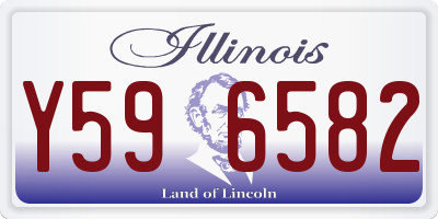 IL license plate Y596582