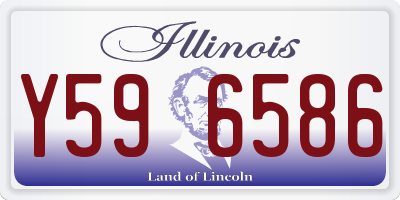 IL license plate Y596586