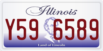 IL license plate Y596589