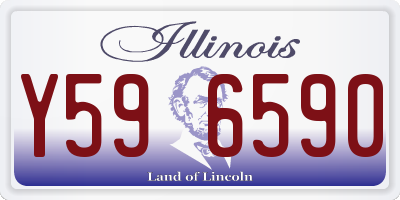 IL license plate Y596590