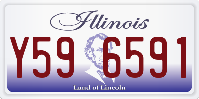 IL license plate Y596591