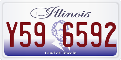 IL license plate Y596592