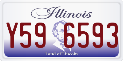 IL license plate Y596593