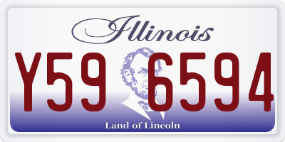 IL license plate Y596594